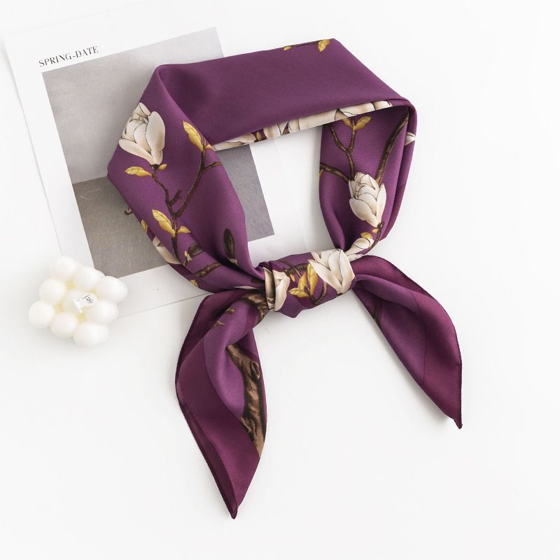 Elegant Silk Scarf Spring Matching Shirt Elegant Silk Scarf Spring Matching Shirt